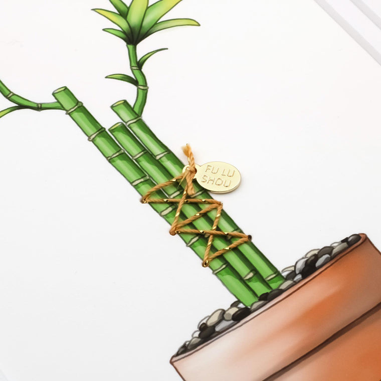 Bamboo - Fu Lu Shou Print