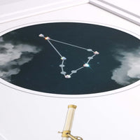 Uptown Meadow Capricorn Constellation 3D Art Print detail