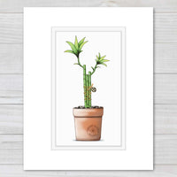Uptown Meadow Fu Lu Shou Bamboo 3D Art Print