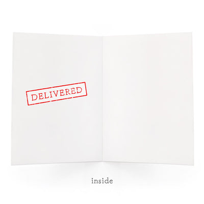 Uptown Meadow 3D air mail wishes birthday card inside