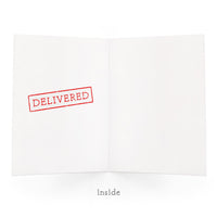 Uptown Meadow Belated Wishes 3D card inside