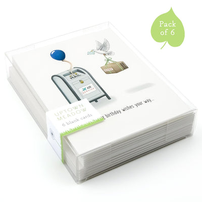 Uptown Meadow 3D air mail wishes birthday card pack