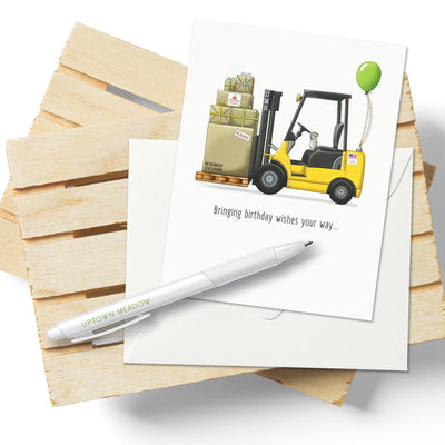 Uptown Meadow Pallet of Wishes 3D Birthday Card scene