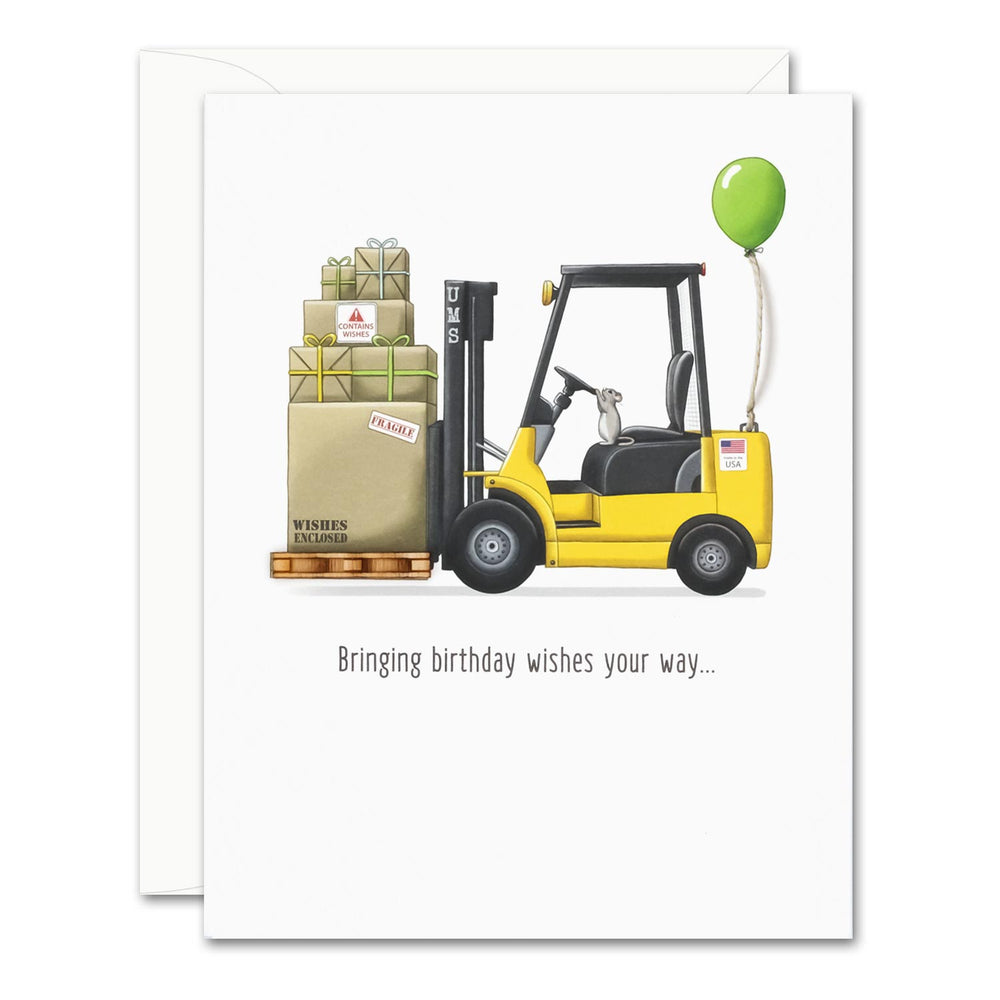 Uptown Meadow Pallet of Wishes 3D Birthday Card
