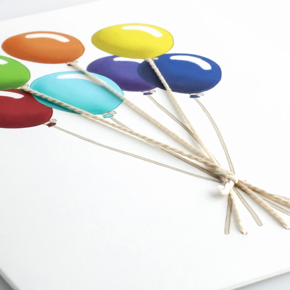 Uptown Meadow 3D Balloon Bouquet card detail