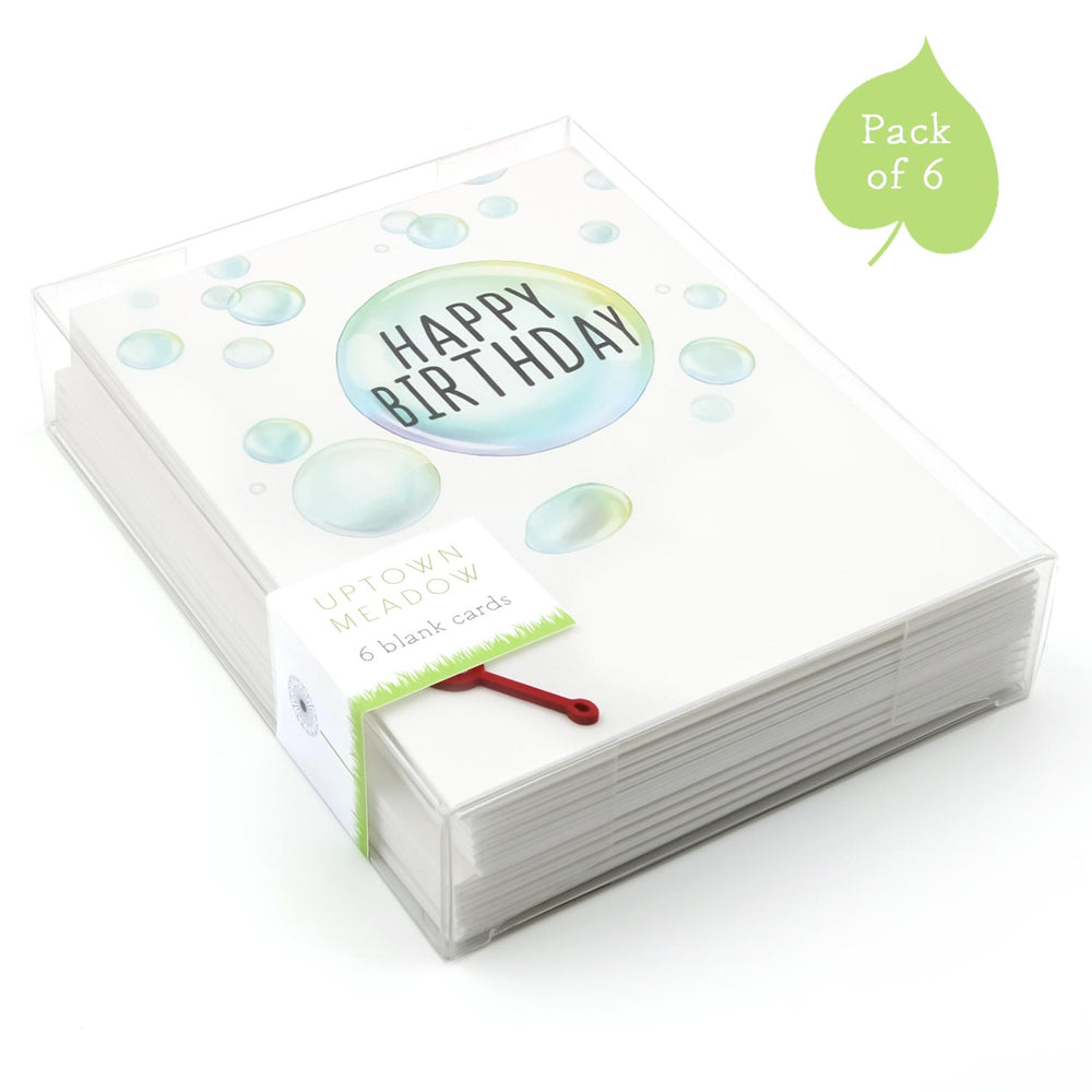 Uptown Meadow Birthday Bubbles 3D Card pack