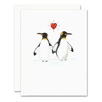 Uptown Meadow Penguin Love 3D Card