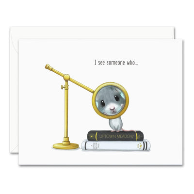 Uptown Meadow I See Mouse 3D Card
