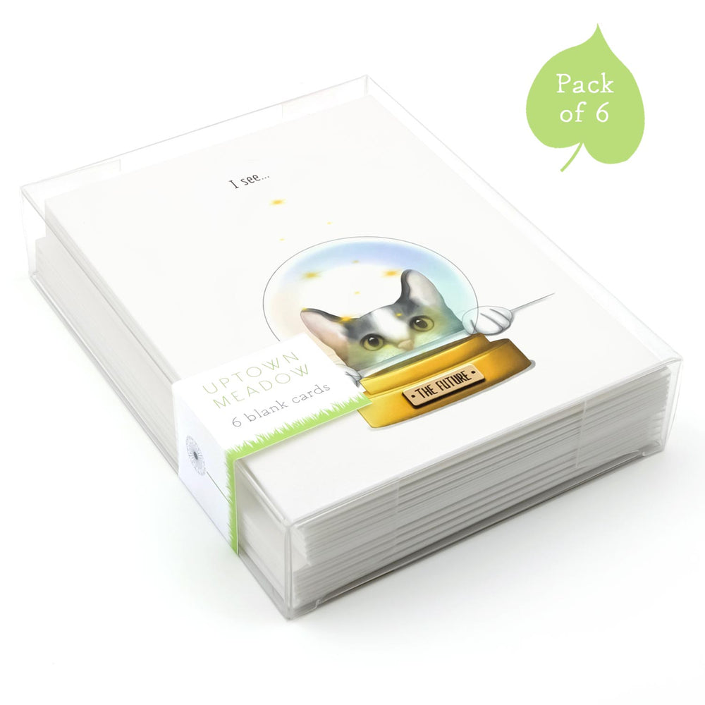 Uptown Meadow Cat Fortune 3D Card pack