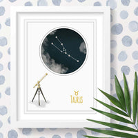 Uptown Meadow Taurus Constellation 3D Art Print scene
