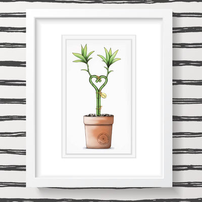 Uptown Meadow Love Bamboo 3D Art Print scene