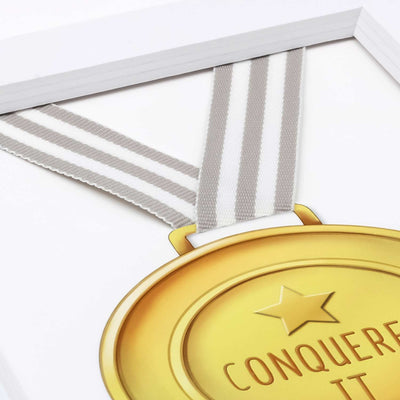 Uptown Meadow Conquered It Medal 3D Art Print detail