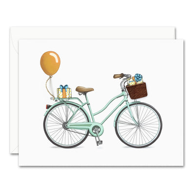 Uptown Meadow Bike 3D Birthday Card