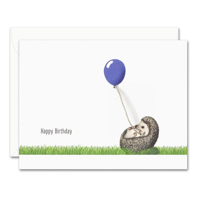 Uptown Meadow Hedgehog Birthday 3D Card