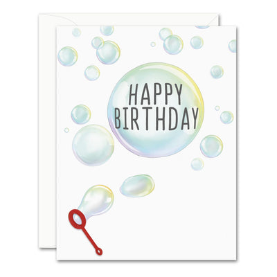 Uptown Meadow Birthday Bubbles 3D Card
