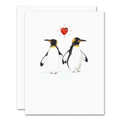 Uptown Meadow Penguin Love 3D Card