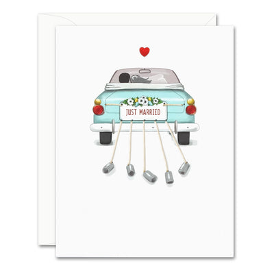 Uptown Meadow Just Married 3D Card