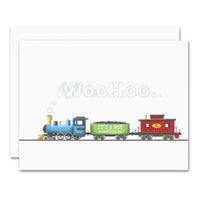 Uptown Meadow Boy Train 3D Card