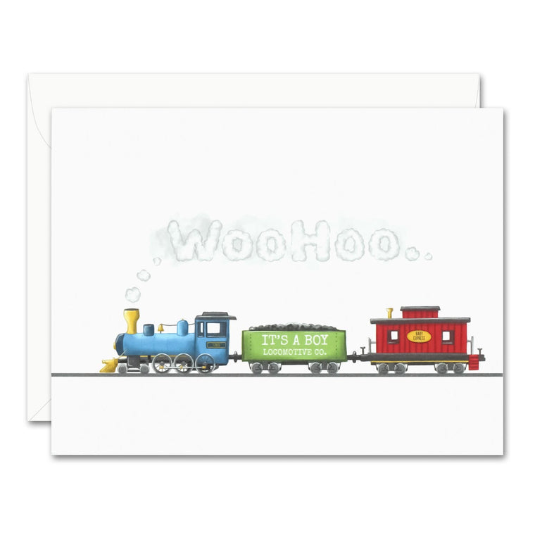 Boy Train Card