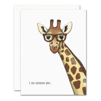 Uptown Meadow I See Giraffe 3D Card