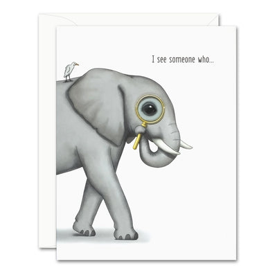 Uptown Meadow I See Elephant 3D Card