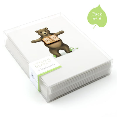 Uptown Meadow Bear Hug 3D Card pack