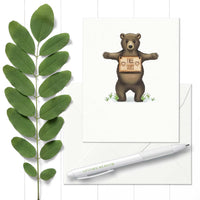 Uptown Meadow Bear Hug Free Hugs 3D Card