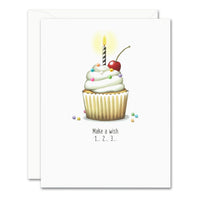 Uptown Meadow Cupcake Birthday 3D Card