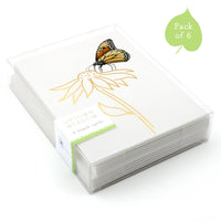 Uptown Meadow Gold Foil Butterfly Bloom Card Pack