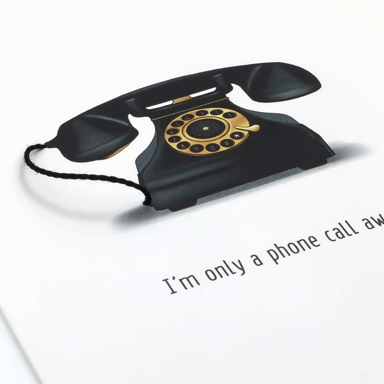 Phone Call Away Card