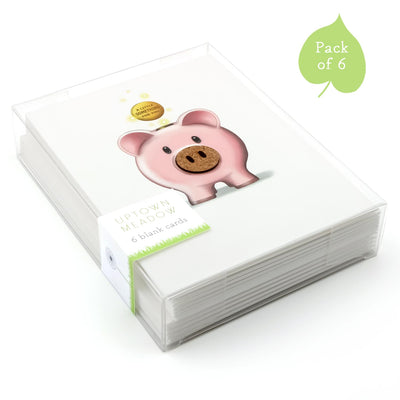 Uptown Meadow Piggy Bank 3D Card Pack