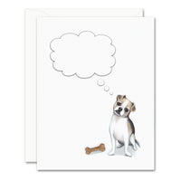 Uptown Meadow Thoughtful Dog 3D Card