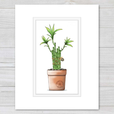 Uptown Meadow Good Health Bamboo 3D Art Print