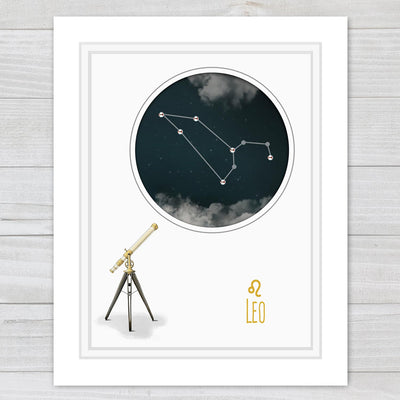 Uptown Meadow Leo Constellation 3D Art Print