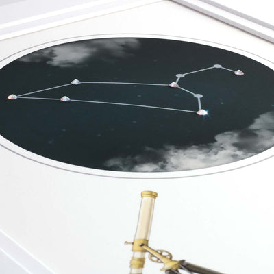 Uptown Meadow Leo Constellation 3D Art Print detail