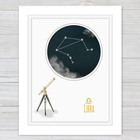 Uptown Meadow Libra Constellation 3D Art Print