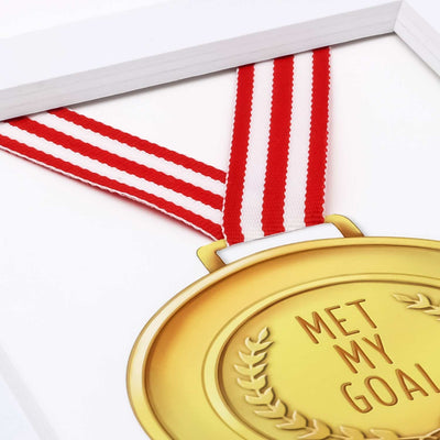 Uptown Meadow Met My Goal Medal 3D Art Print detail