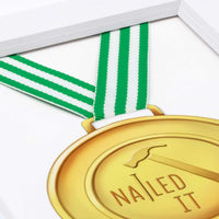 Uptown Meadow Nailed It Medal 3D Art Print detail