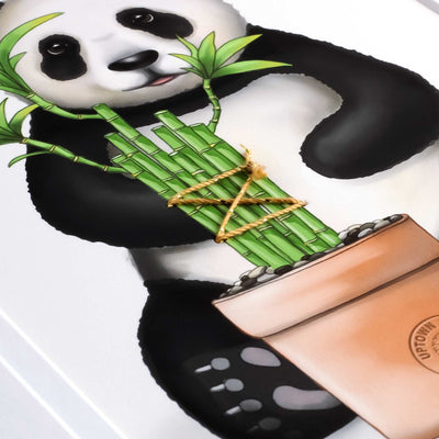 Uptown Meadow Panda Bamboo Good Health 3D Art Print detail