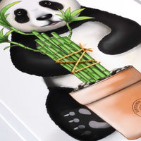 Uptown Meadow Panda Bamboo Great Luck 3D Art Print detail