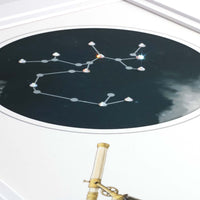 Uptown Meadow Sagittarius Constellation 3D Art Print detail