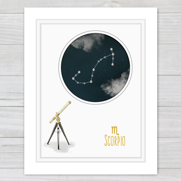 Scorpio Constellation Print