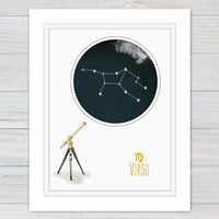 Uptown Meadow Virgo Constellation 3D Art Print